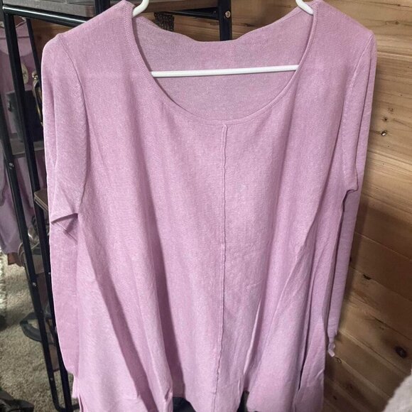 Soft Pink Long Sleeve Top - Picture 3 of 4